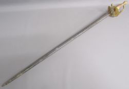 1796 pattern infantry officer's sword - still some patternation to both sides of blade but very