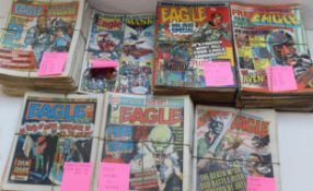 Large selection of comics: Eagle, Eagle and Scream, Eagle and Mask, Eagle and Tiger from years