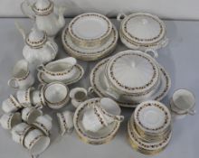 Royal Kent - Golden Glory part dinner / tea service, 65 pieces including tureens, coffee and tea