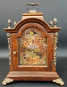 Wuba Warmink chiming mantel clock with moon phase dial