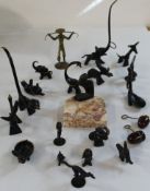 Selection of Hagenauer and similar metalwork figures