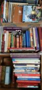 Large selection of mixed books including novels, war, royalty etc.