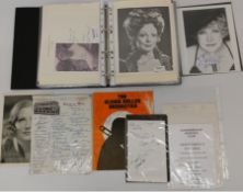 Album of signatures / autographs including postal covers signed by Sir Alf Ramsey (1966 World Cup