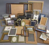 Collection of picture frames - includes a silver frame