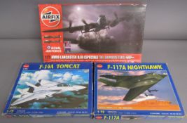 Airfix Avro Lancaster B.III (Special) The Dambusters A09007 model kit also F-14A Tomcat Kitech model
