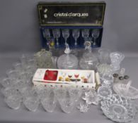 Cristal d'Arques wine glasses Chantilly beaugency, Luminarc flamenco wine glasses, covered dishes,
