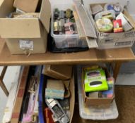 Large quantity of model railway track & scenery etc