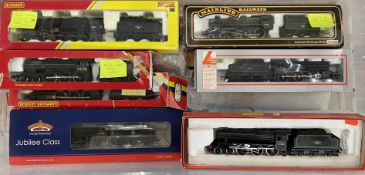 4 Hornby locomotives, Bachmann Jubilee Class, Mainline Railway & a Lima locomotive