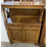 Small reproduction Regency style chiffonier with gilded metal mounts W 70cm D 31cm Ht 100cm