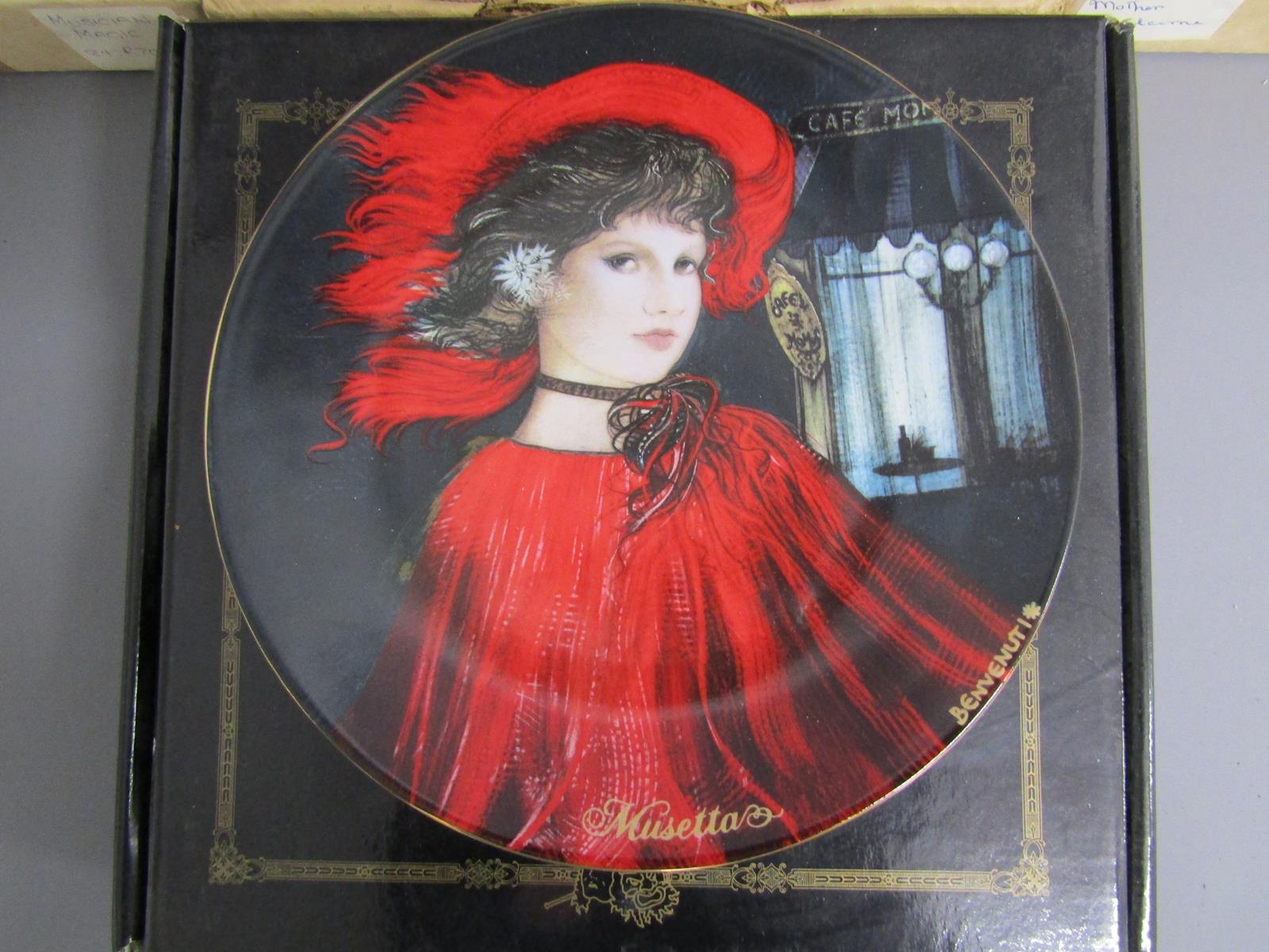 Knowles Rockwell collector plates - Aynsley Wild Tudor planter - marble pestle & mortar - Copeland - Image 8 of 8