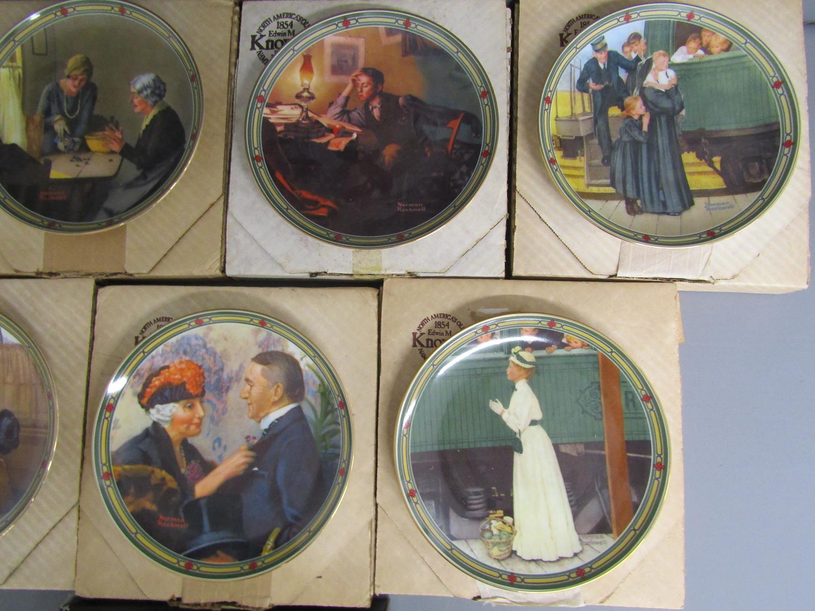 Knowles Rockwell collector plates - Aynsley Wild Tudor planter - marble pestle & mortar - Copeland - Image 7 of 8