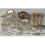 Large selection of silver plate