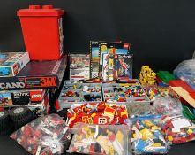 Vintage Lego including boxes and instructions for Lego Technic and Motorised Meccano set 3M