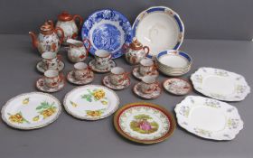 Chinese eggshell coffee set with hot water & teapot - sugar bowl - cream jug - Limoges plate - Royal