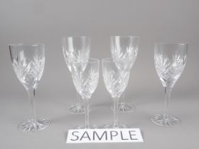 A cut glass part table service