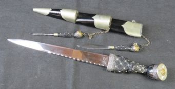 A Scottish military dirk by Wilkinson Sword, London.