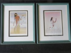 A pair of Ioyan Mani (Maxine Noel) signed prints, Approach of Autumn and The Sacred Stones,