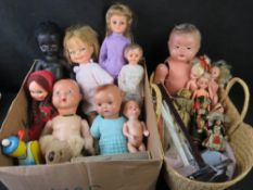 A collection of assorted late 20th century plastic dolls including Sindy, Pedigree, etc.