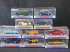 Scale model vehicles, The Dinky Collection by Matchbox, ten items.