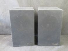 A pair of Mission model 70 speakers.