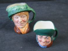 Two small Royal Doulton Toby Jugs.
