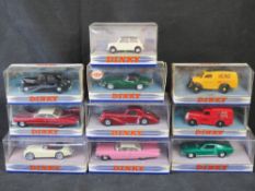 Scale model vehicles, The Dinky Collection by Matchbox, ten items.
