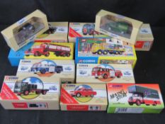 Scale model vehicles, Corgi Classics commercial vehicles, 11 boxes.