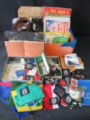 A quantity of Scouts ephemera including badges, medals, beret, belts, original poster,