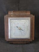 An Art Deco aneroid barometer.