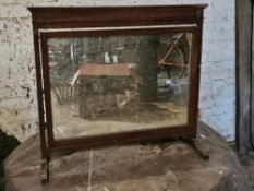 A good mahogany framed dressing table mirror, 79 x 70cm.