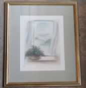 Print; Morning Light I signed by the artist and numbered 115/200, framed, 56 x 48cm overall.