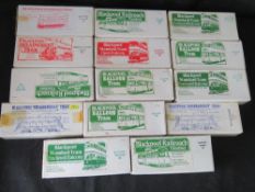A quantity of scale model Blackpool tram kits.