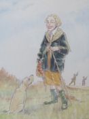 Signed print; The Majors Mensahib, signed by the artist Hugh Dodd, numbered 59/750, framed,