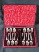 A set of hallmarked silver teaspoons, hallmarked Sheffield 1929,
