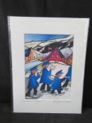 Signed limited edition print, mounted, unframed, 30 x 40cm overall.