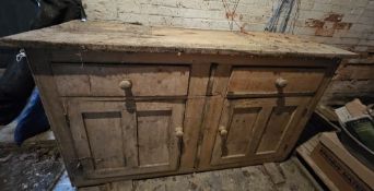 A large and impressive pine Welsh dresser, 160cm wide, approx 230cm high.