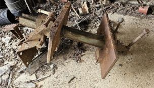 An industrial workshop vice.