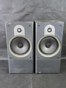 A pair of B&W speakers. Disclaimer: electrical items are sold as untested and without guarantee.