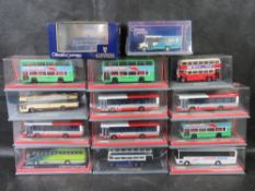 A quantity of Corgi Original Omnibus vehicles.