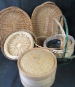 A quantity of wicker etc.