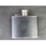 An Aston Martin branded hip flask.