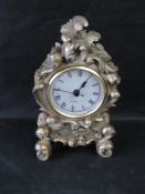 A contemporary mantle clock.