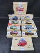 A quantity of Corgi scale model commercial vehicles.