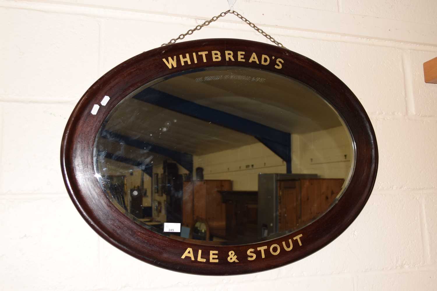 Vintage Red Hook ESB Rich Amber Ale Large Oval Shaped Wood Framed Pub Lounge Bar Advertising Beer Mirror 24