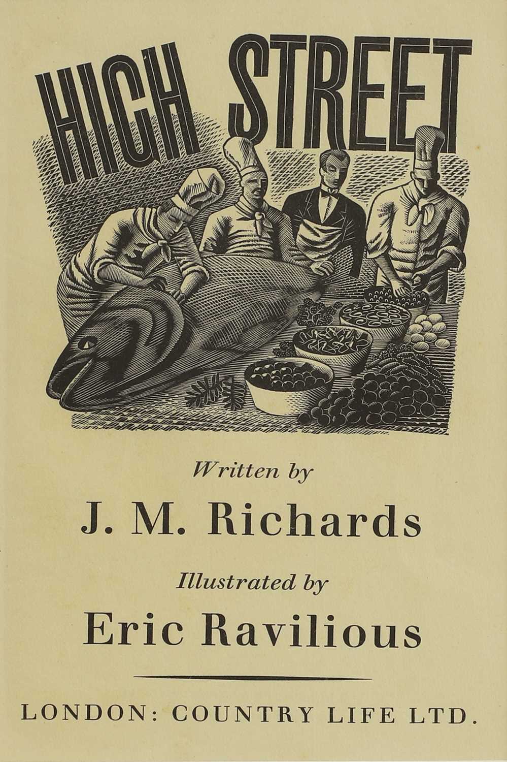 Eric Ravilious (1903-1942) - High Street, lithograph, title page from ...