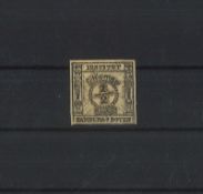 Privat Postmarke "Hamburg Boten" auf Karton aufgeklebt