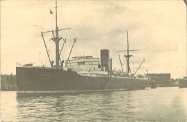 Schiffskarte "Münster" gelaufen 1932 von Brasilien nach Meissen/Sachsen