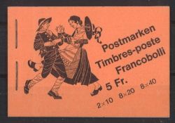 Schweiz Markenheftchen Nr. 72, postfrisch.