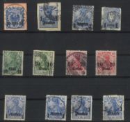 Lot Türkei - Deutsche Kolonien, gestempelt.