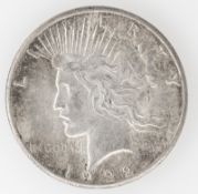 USA 1922, 1 Dollar - Silbermünze (Peace Dollar). Erhaltung: ss.